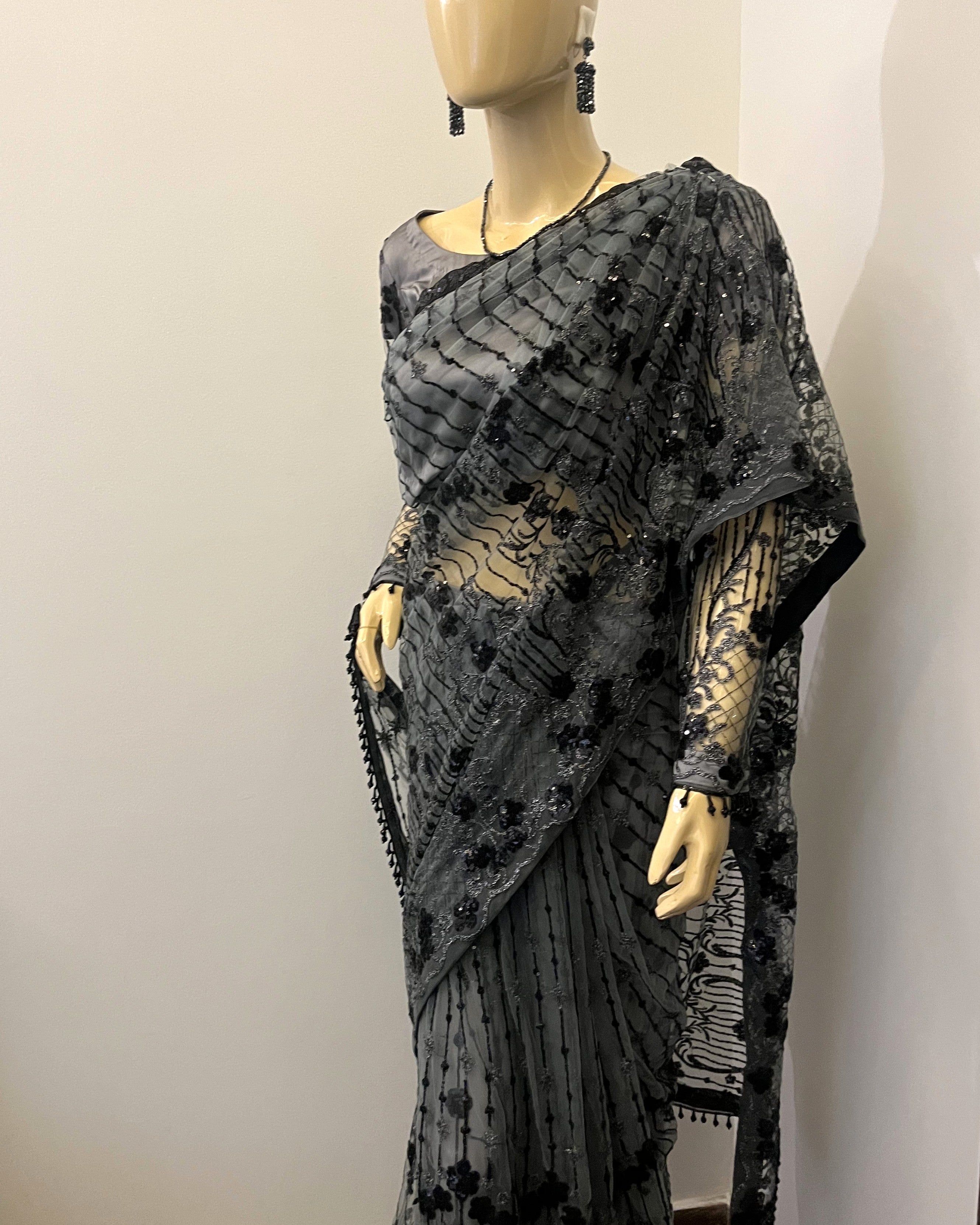 Surmai Embroidered Saree