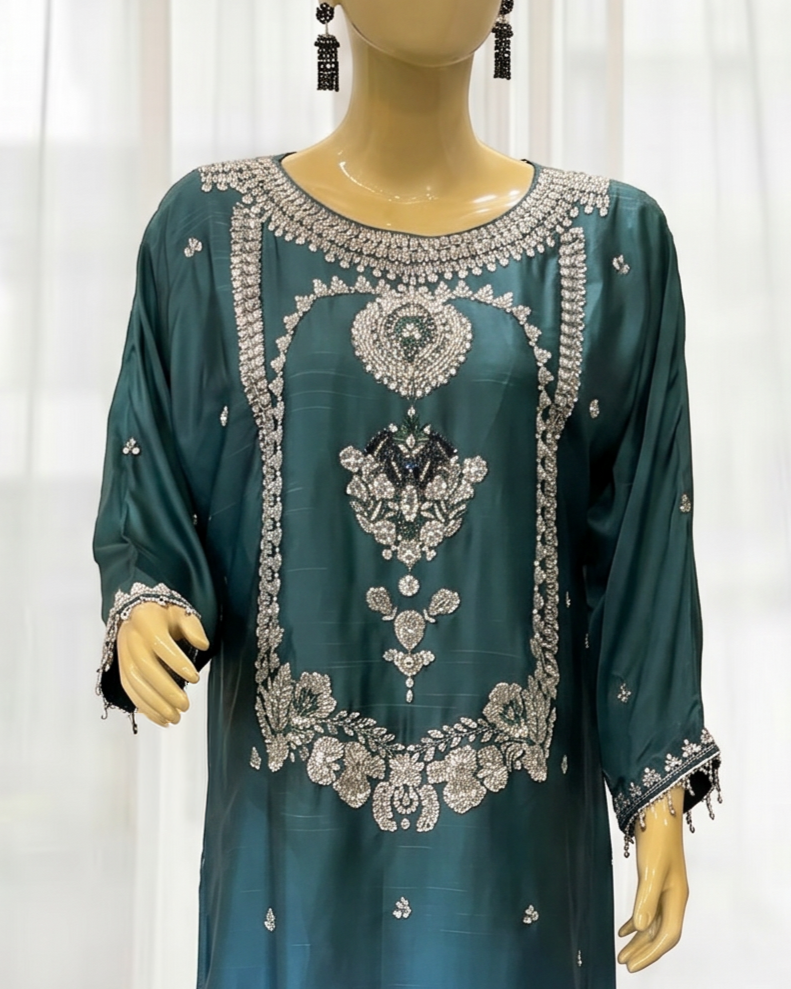Blue Ombre Kaftan