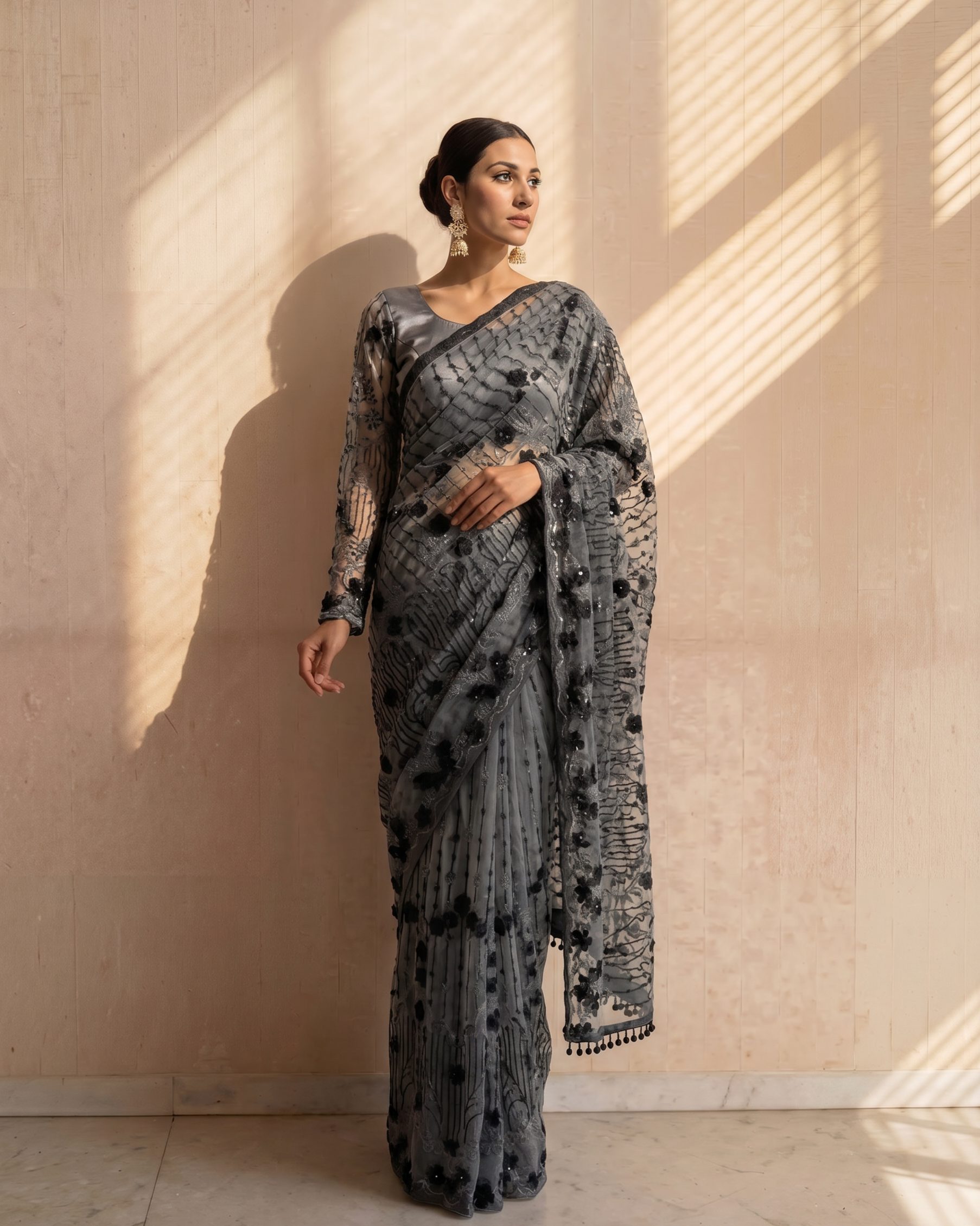 Surmai Embroidered Saree
