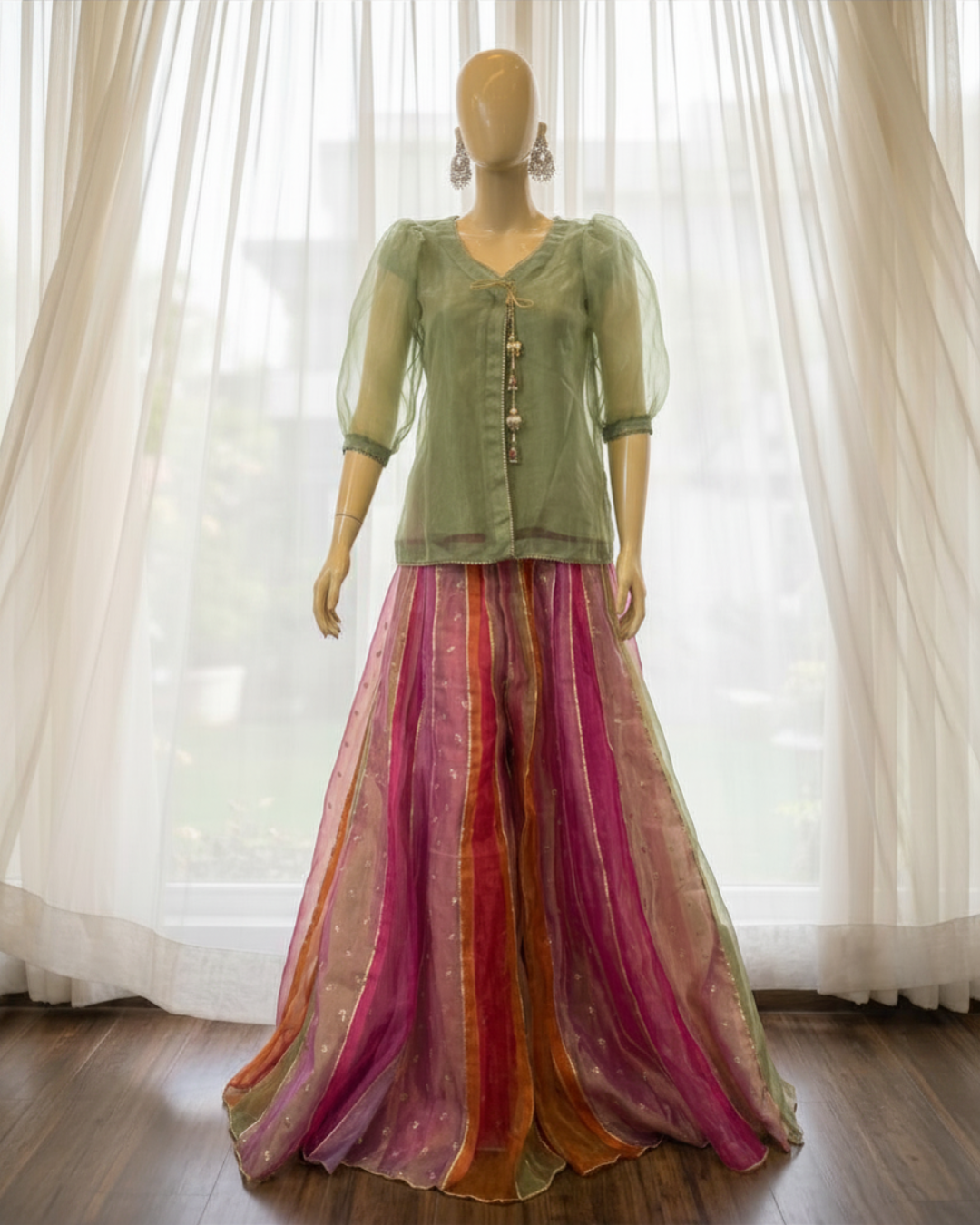 Rangeen 3-Piece Sharara Set