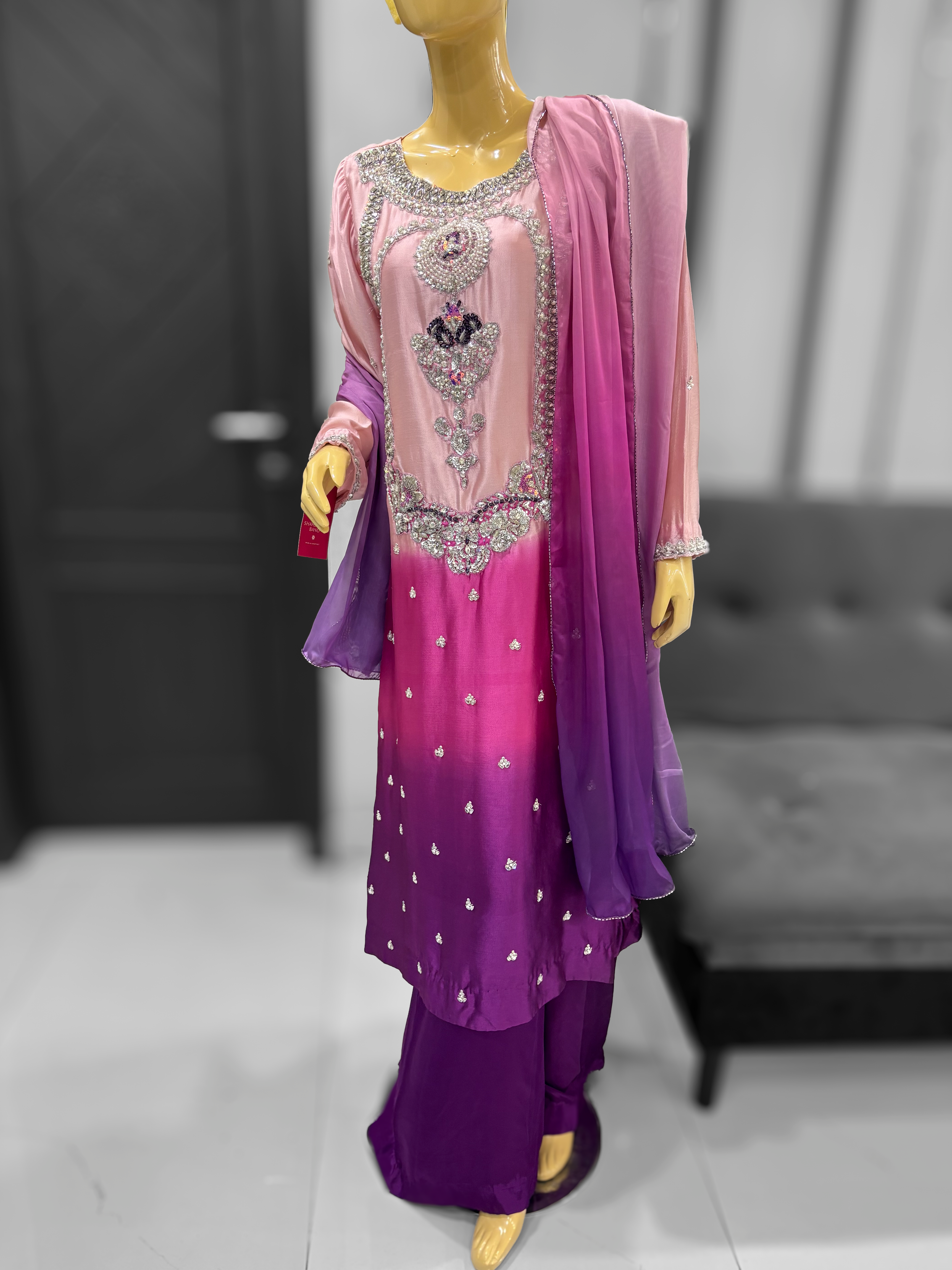 Aatishi Gulabo Ombre 3-Piece Set
