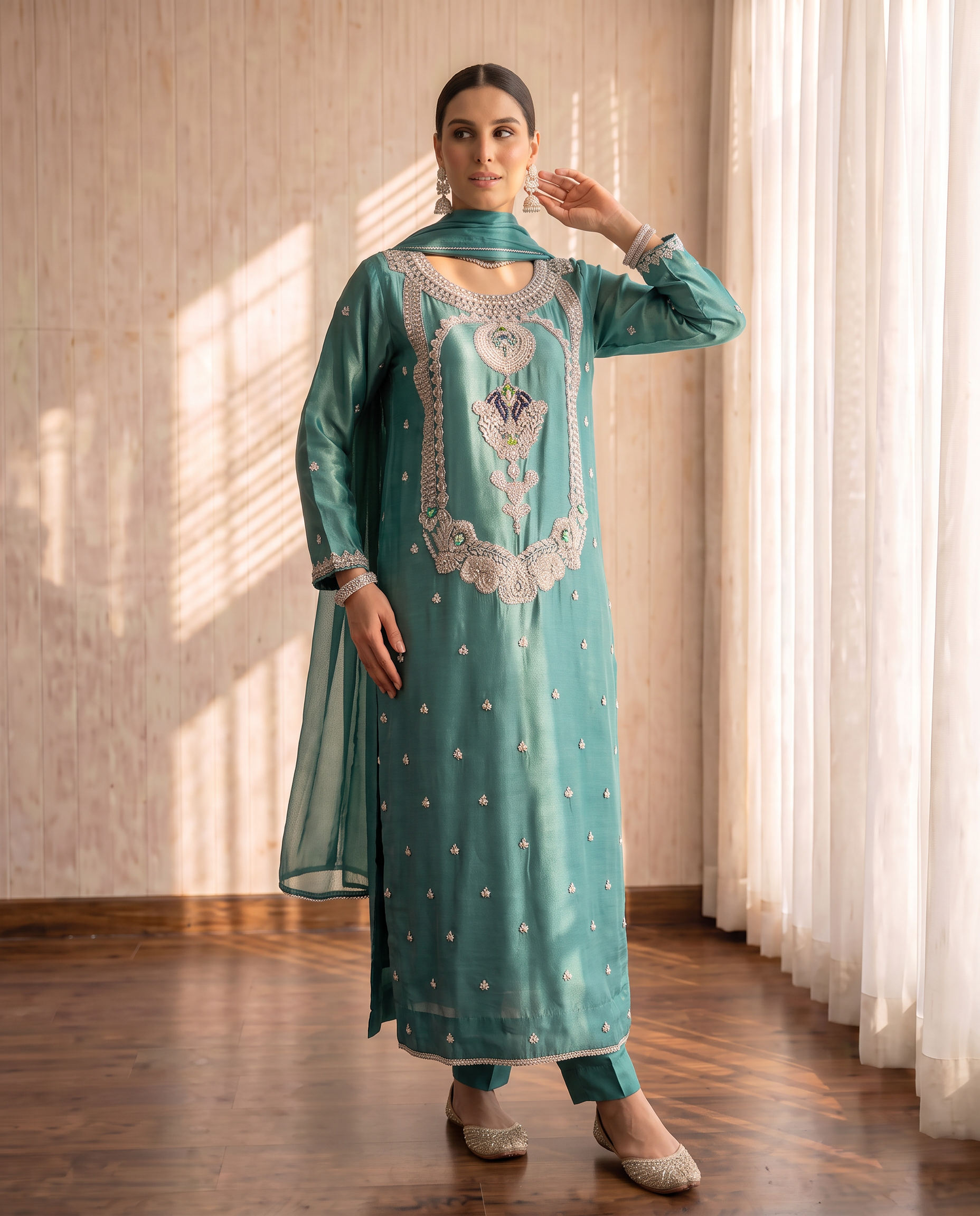 Feroza 3-Piece Kaftan Set