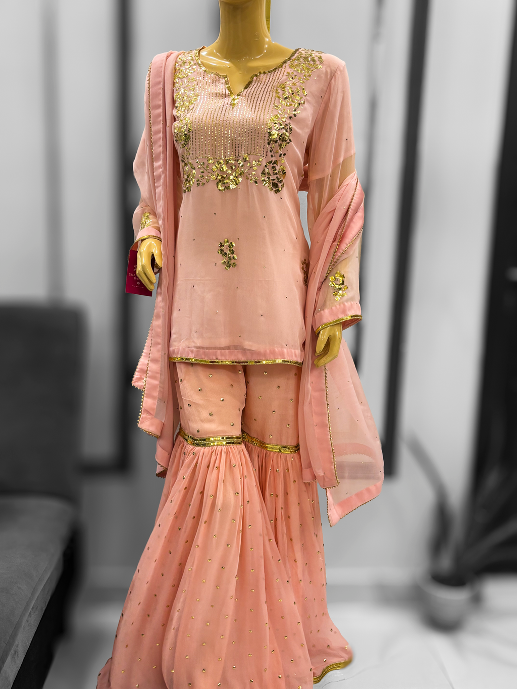 Inara Mukesh Gharara 3-Piece Set